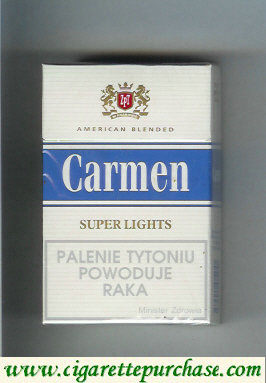 Carmen Super Lights cigarettes American Blended